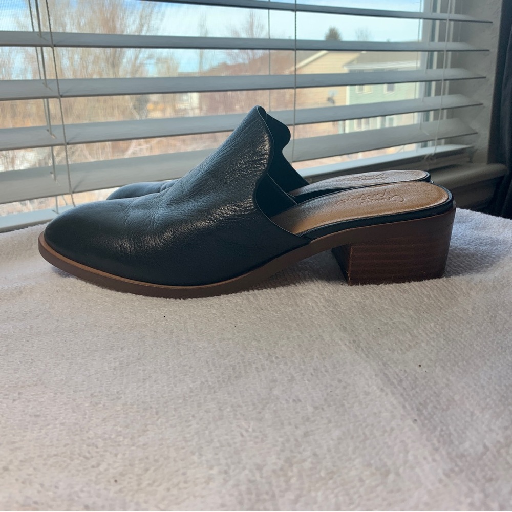 Crown Vintage leather mules